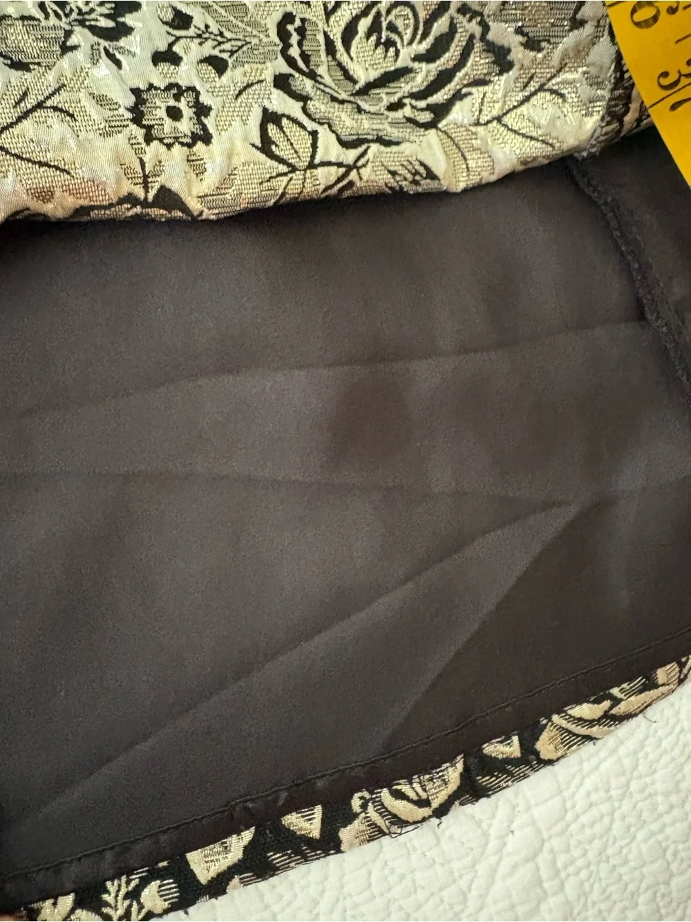 Children’s Place sleeveless dress in metallic gold/black brocade.size 8. Great!